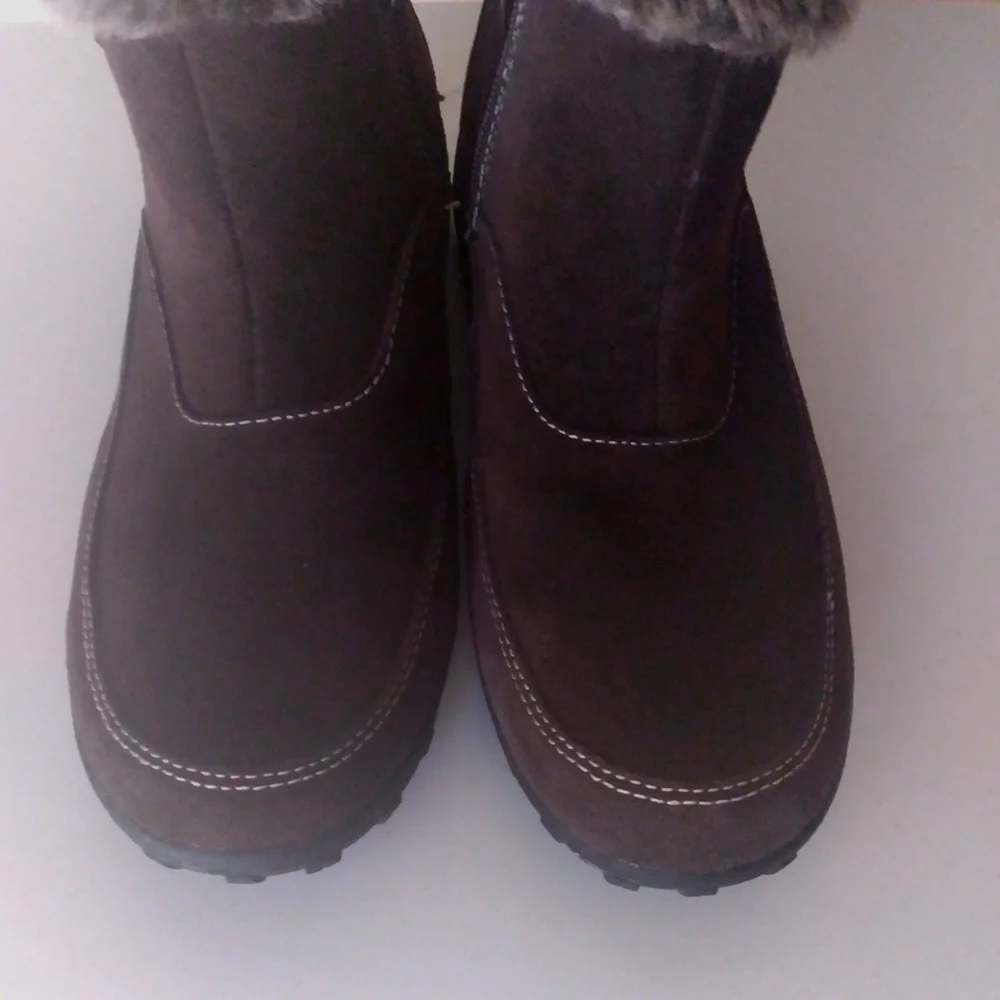 Khombu Gracie Winter Ankle‎ Boots Faux Fur Lined Water Resistant 7M